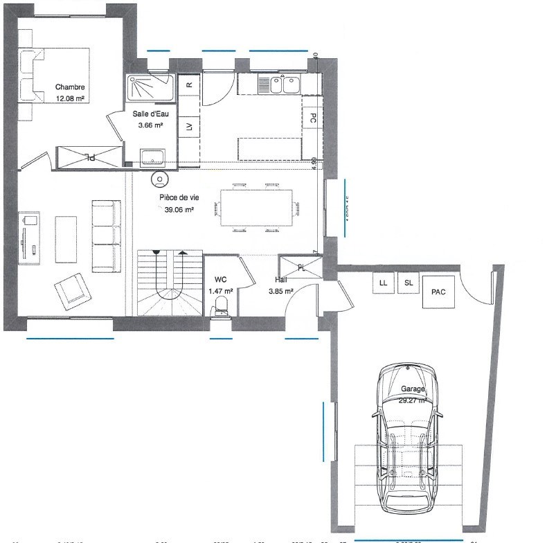 Maison contemporaine à Carquefou