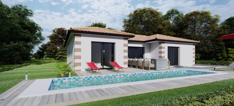 La maison de plain-pied Rubis de 124 m², un logement plein d’atouts à Pornic (44) ! 