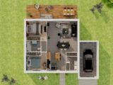 Plain-pied GA 2 ch Trendy  Maisons Tradilignes