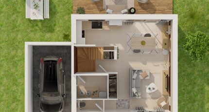 Etage GA 3 ch Trendy  - Maisons Tradilignes