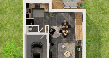 Etage GI 4 ch Design  - Maisons Tradilignes