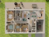 Plain-pied GI 4 ch Trendy  Maisons Tradilignes