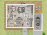 Plain-pied GA 3 ch Trendy  Maisons Tradilignes