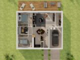 Plain-pied GI 2 ch Trendy  Maisons Tradilignes