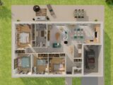 Plain-pied GI 4 ch Trendy  Maisons Tradilignes