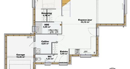 Montaigu Maison neuve -  Maisons Tradilignes