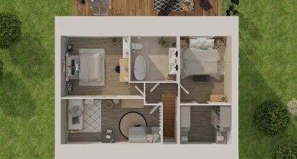 Combles GI 3 ch Trendy  - Maisons Tradilignes