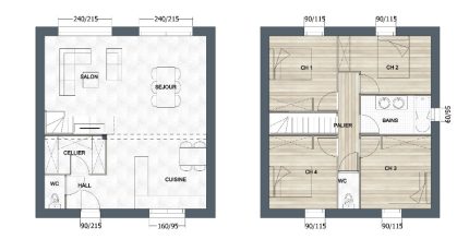 Solaire 2 FP RE20  - Maisons Tradilignes