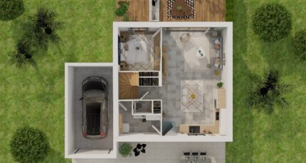 Etage GA 4 ch Design  - Maisons Tradilignes