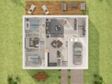 Plain-pied GI 2 ch Design  Maisons Tradilignes
