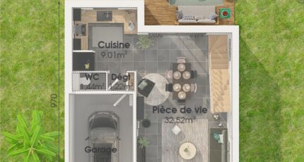 Etage GI 4 ch Trendy 32153-4586modele620210624levI3.jpeg - Maisons Tradilignes
